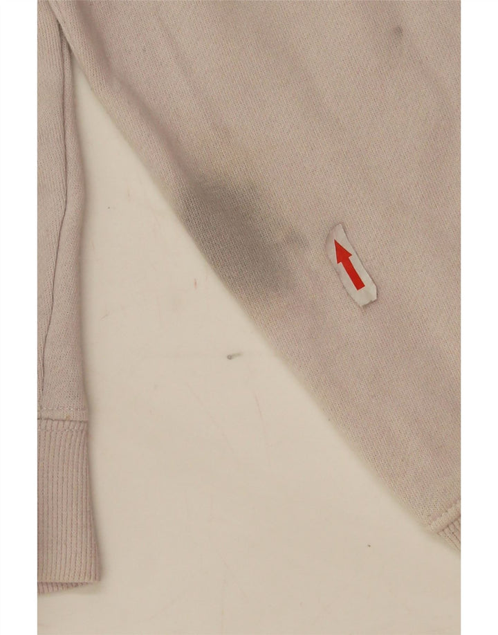 Fila moletom feminino oversized crop suéter UK 16 grande off white