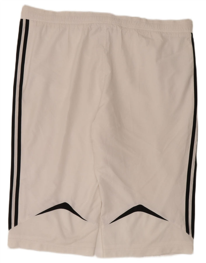 Adidas Mens Climalite Bermuda Sport Shorts XL Branco Poliéster