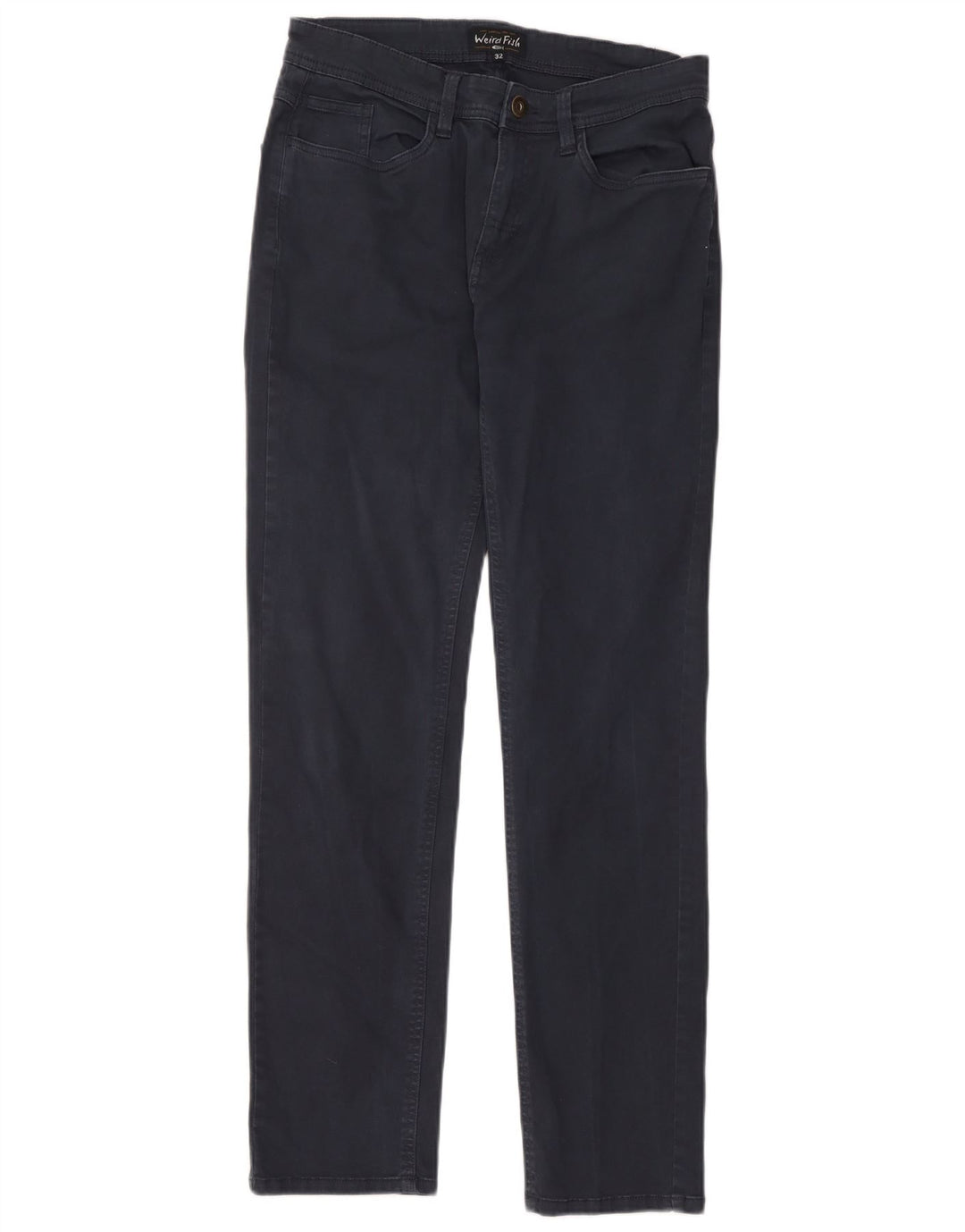 Calça casual slim masculina Weird Fish W32 L31 azul marinho