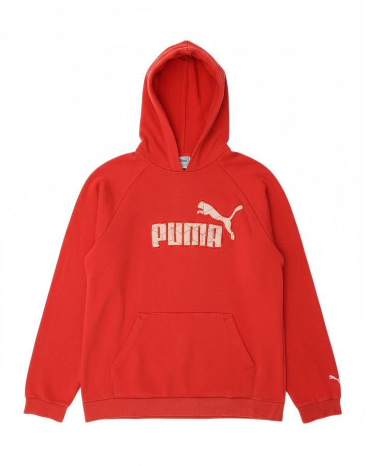 Jumper com capuz gráfico PUMA Boys 13-14 anos vermelho