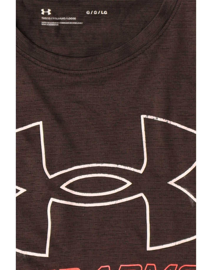 Camiseta gráfica masculina Under Armour grande preta