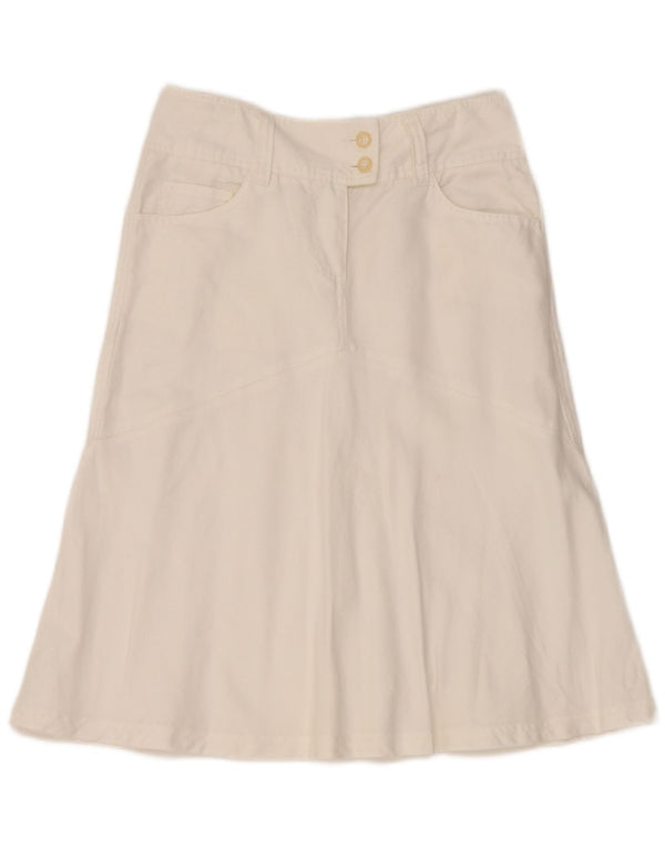 Saia feminina Marlboro Classics A-Line EU 40 Médio W28 Branco