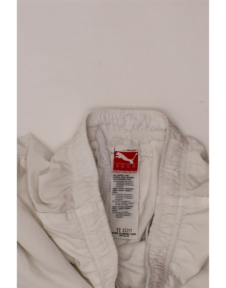 Calça de treino PUMA Boys Joggers 9-10 anos poliéster branco
