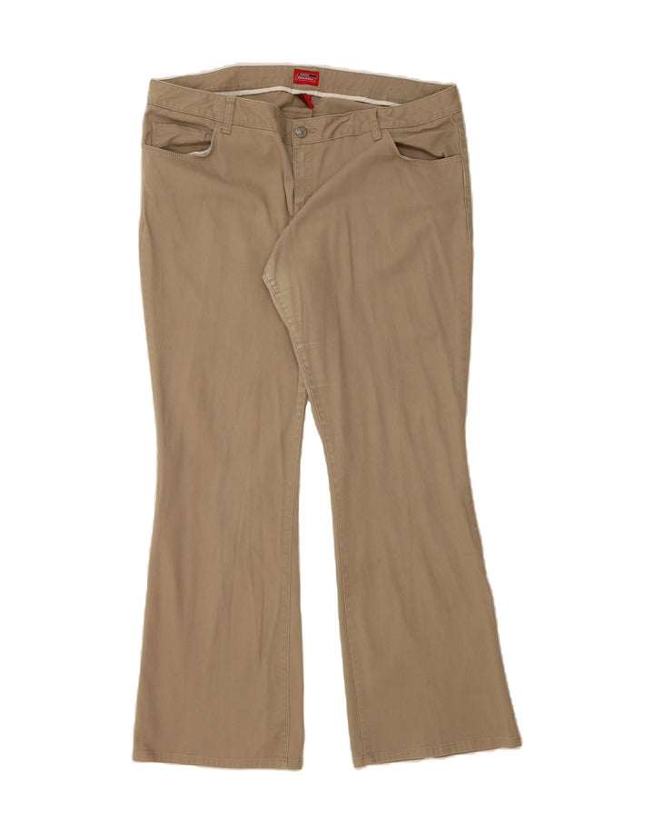 DICKIES Womens Bootcut Casual Trousers US 18 2XL W40 L32 Beige Cotton Vintage Dickies and Second-Hand Dickies from Messina Hembry 