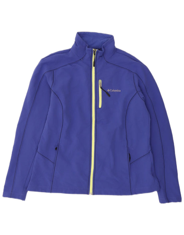 Jaqueta Columbia Feminina Treino UK 18 XL Azul Poliéster