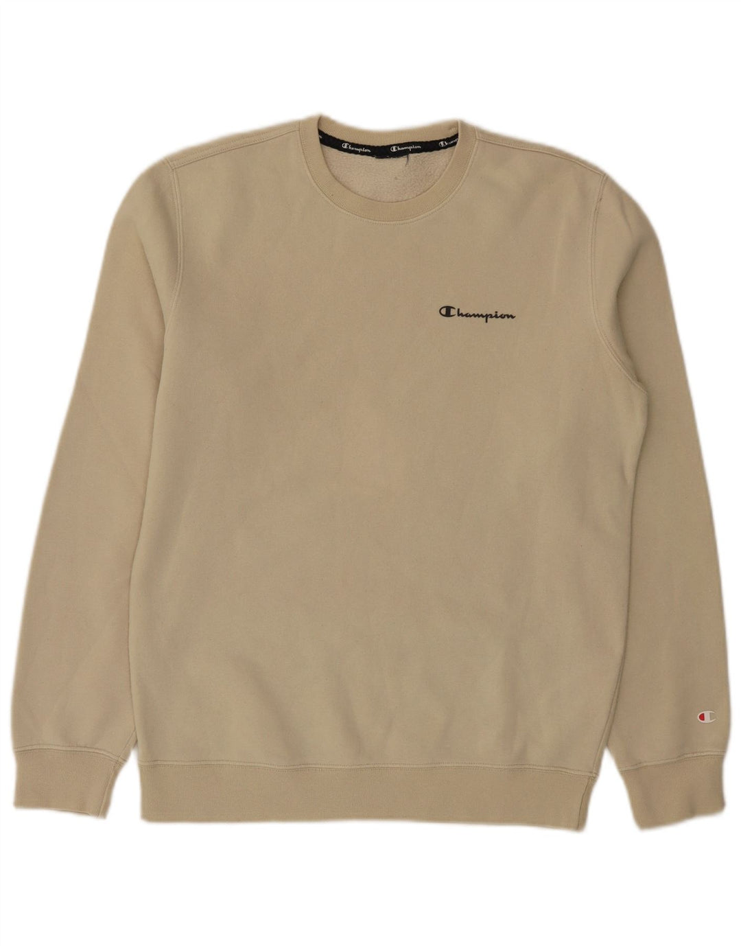 Champion moletom masculino jumper médio bege algodão