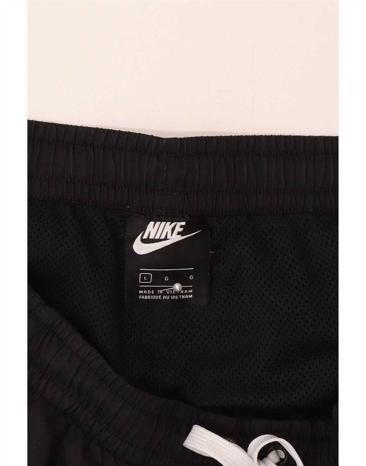 Shorts de natação masculino Nike grande poliéster preto