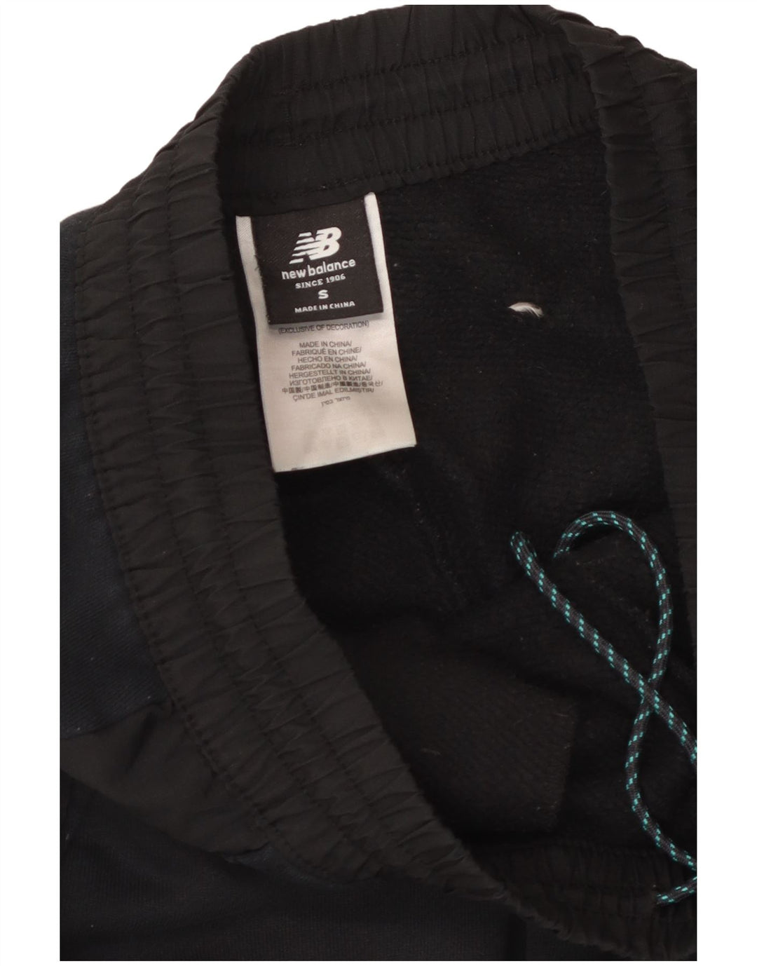 Calça esportiva masculina NEW BALANCE Cargo para corrida pequena de algodão preto