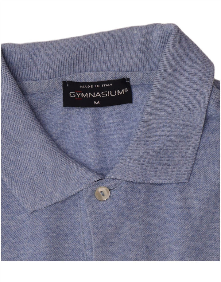 Camisa polo masculina de manga curta Gymnasium azul médio