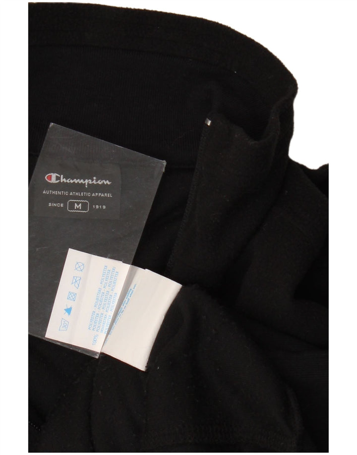 Jumper de lã feminino Champion com zíper e gola UK 14 poliéster preto médio