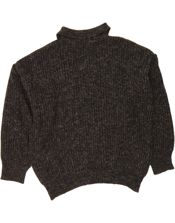 BRAMANTE Mens Polo Neck Jumper Sweater 2XL Grey Striped Vintage Bramante and Second-Hand Bramante from Messina Hembry 