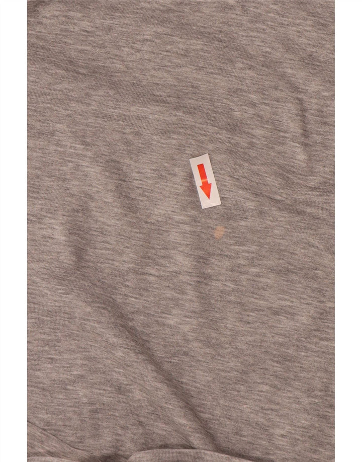 Camiseta Nike masculina gráfica Top pequeno algodão cinza