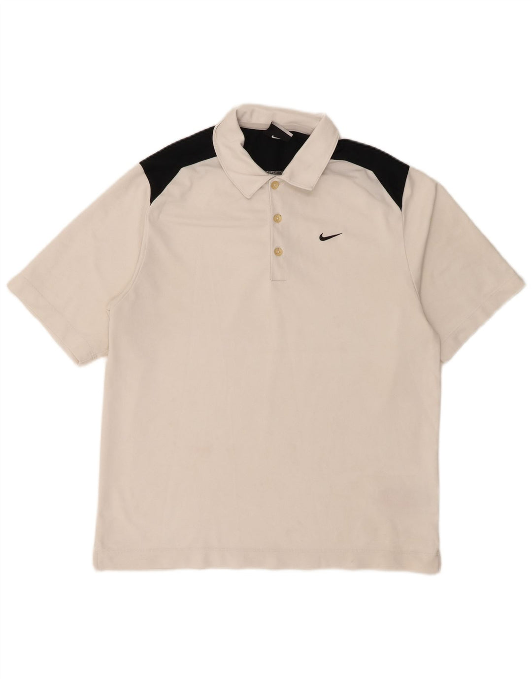 Camisa polo masculina Nike UK 38/41 médio branco colorblock poliéster