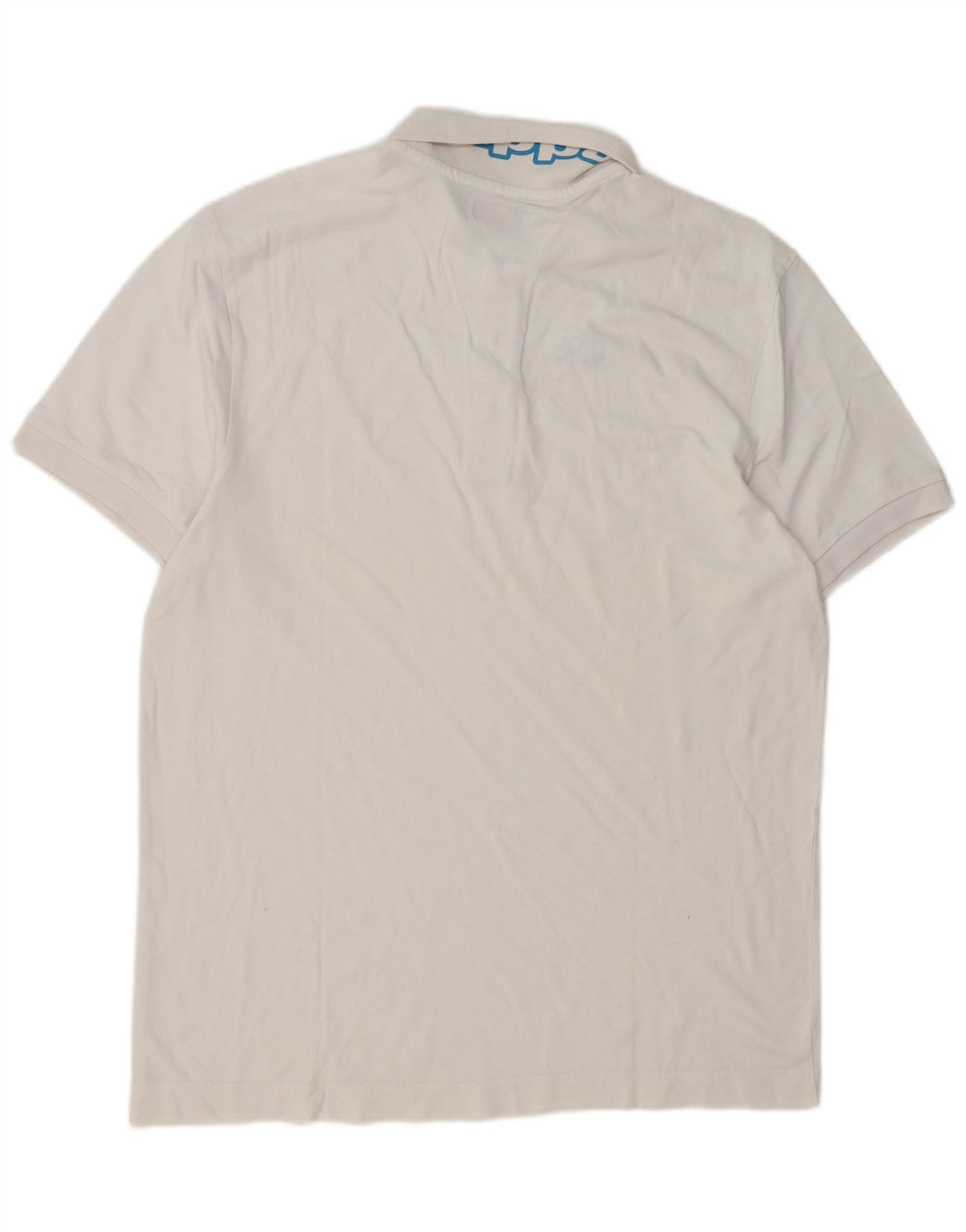 Camisa pólo gráfica masculina Kappa 2XL algodão branco