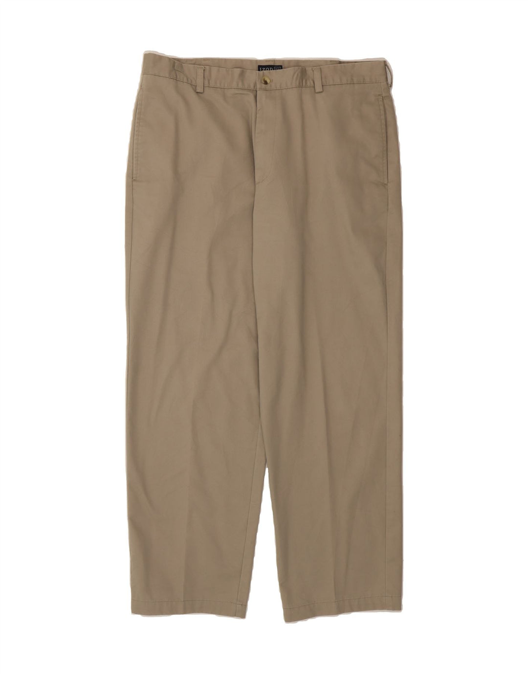 IZOD Mens Straight Chino Trousers W38 L32 Beige Cotton Vintage Izod and Second-Hand Izod from Messina Hembry 
