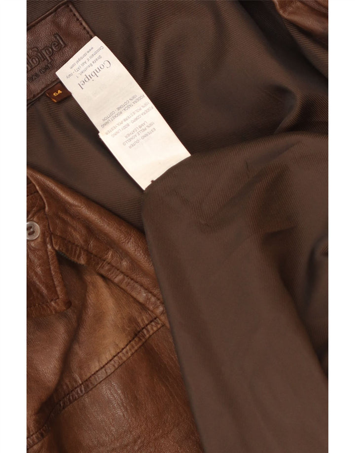 Jaqueta de couro masculina Conbipel IT 54 2XL couro marrom