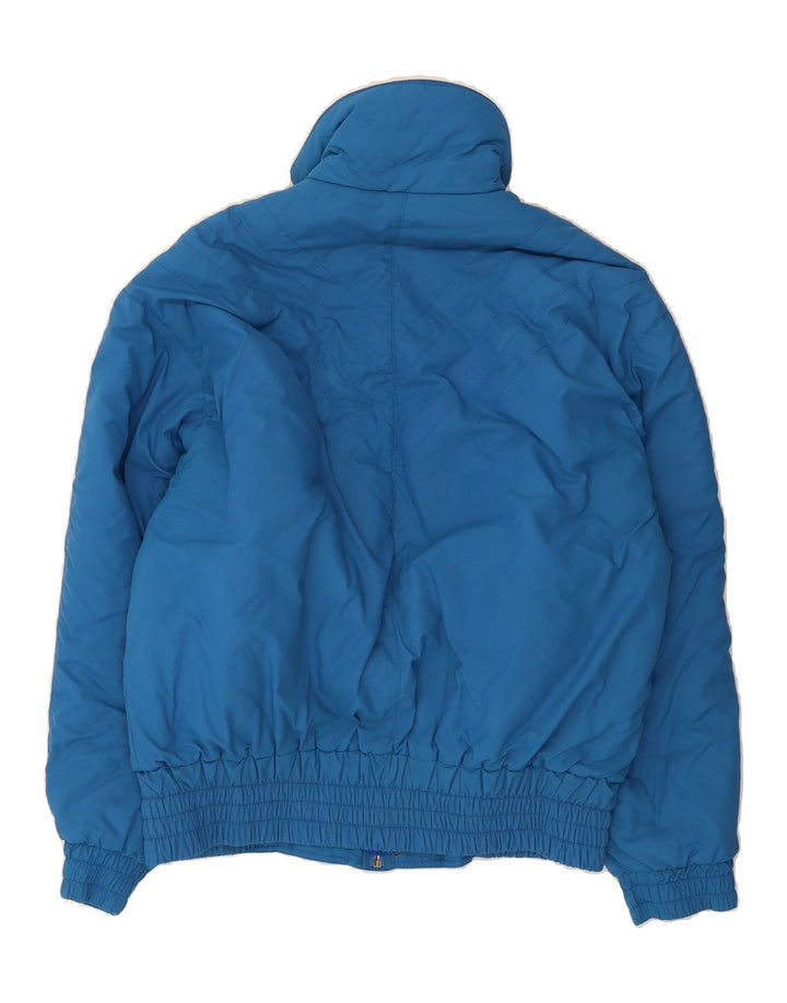 MAIER Mens Bomber Padded Jacket IT 52 XL Blue Polyester Vintage Maier and Second-Hand Maier from Messina Hembry 