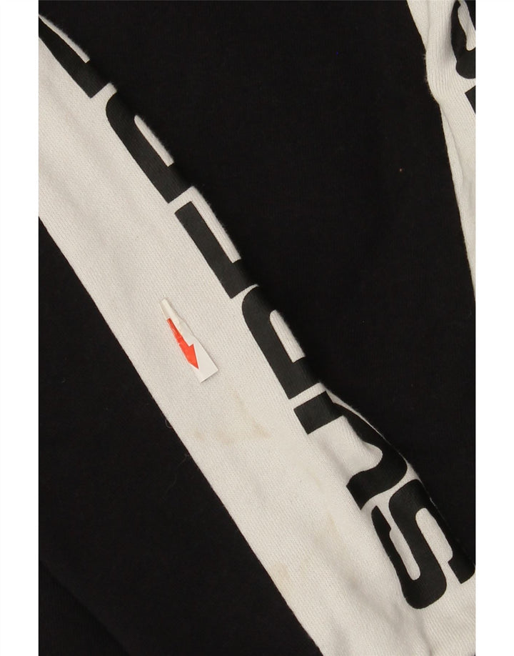 Suéter gráfico feminino Superdry UK 10 pequeno bloco colorido preto