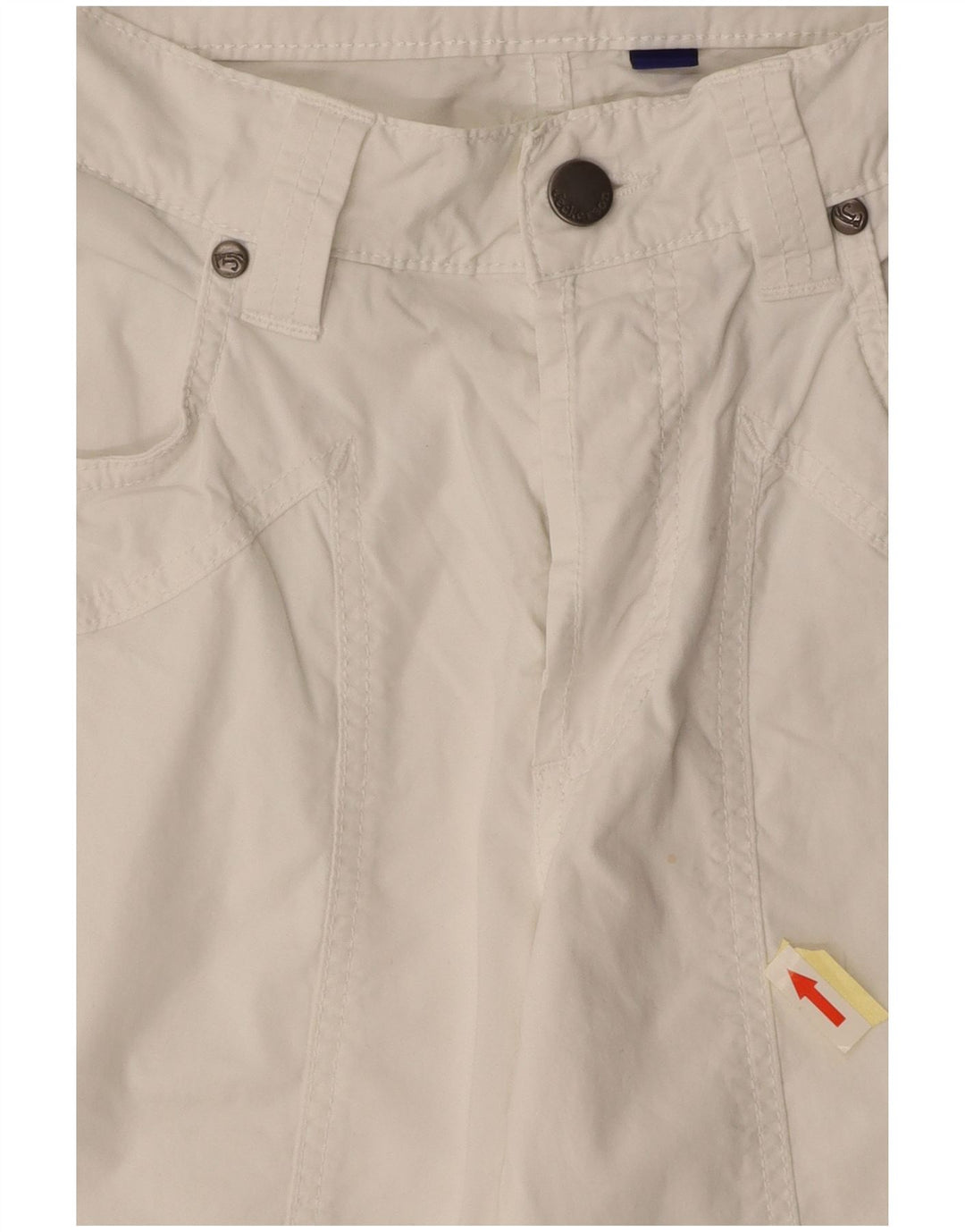 Bermuda feminina JECKERSON casual W31 algodão branco médio