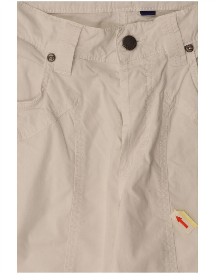 Bermuda feminina JECKERSON casual W31 algodão branco médio