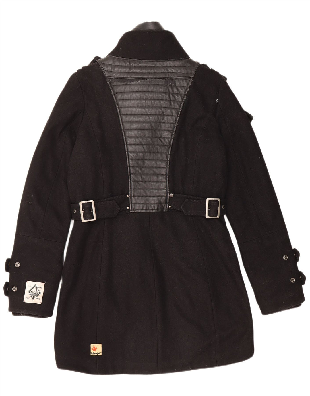 Sobretudo militar masculino KHUJO UK 38 nylon preto médio