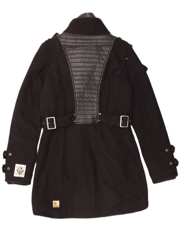 Sobretudo militar masculino KHUJO UK 38 nylon preto médio