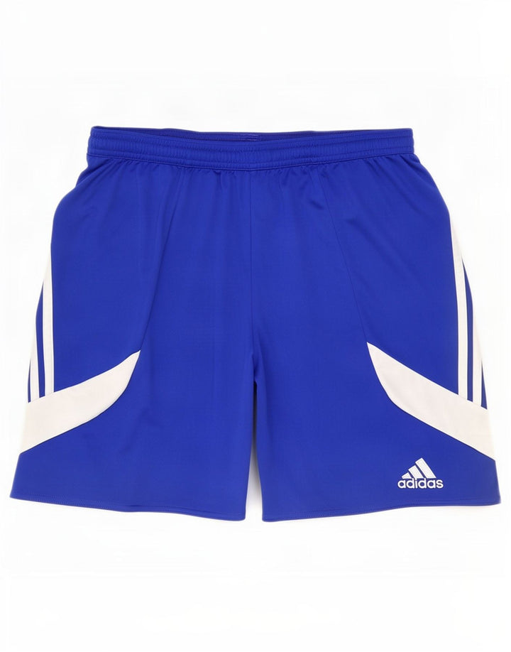 Adidas Masculino Climalite Sport Shorts Médio Azul Colorblock Poliéster