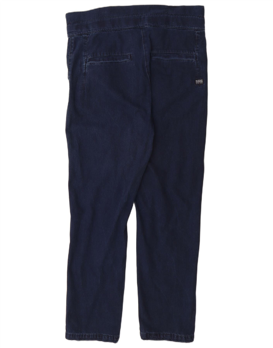 Calça chino feminina G-STAR W30 L30 algodão azul marinho