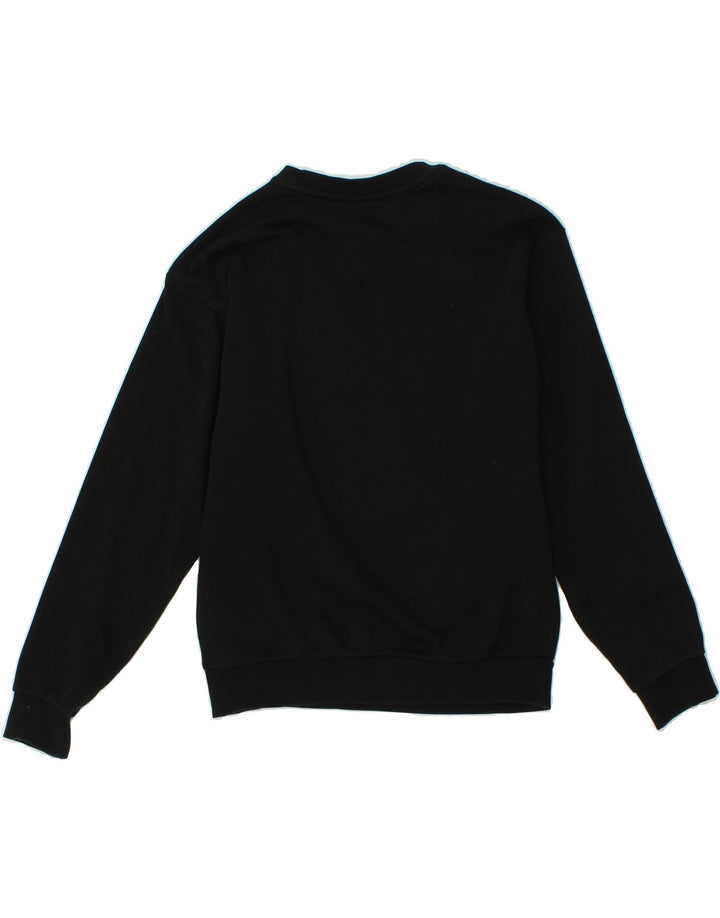 PUMA Girls Graphic Sweatshirt Jumper 12-13 Years Black Cotton Vintage Puma and Second-Hand Puma from Messina Hembry 