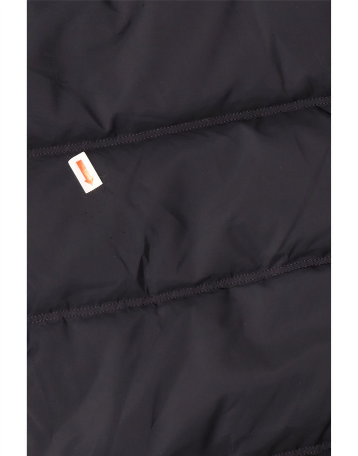 Casaco acolchoado com capuz feminino TOMMY HILFIGER Reino Unido 10 pequeno azul marinho poliéster