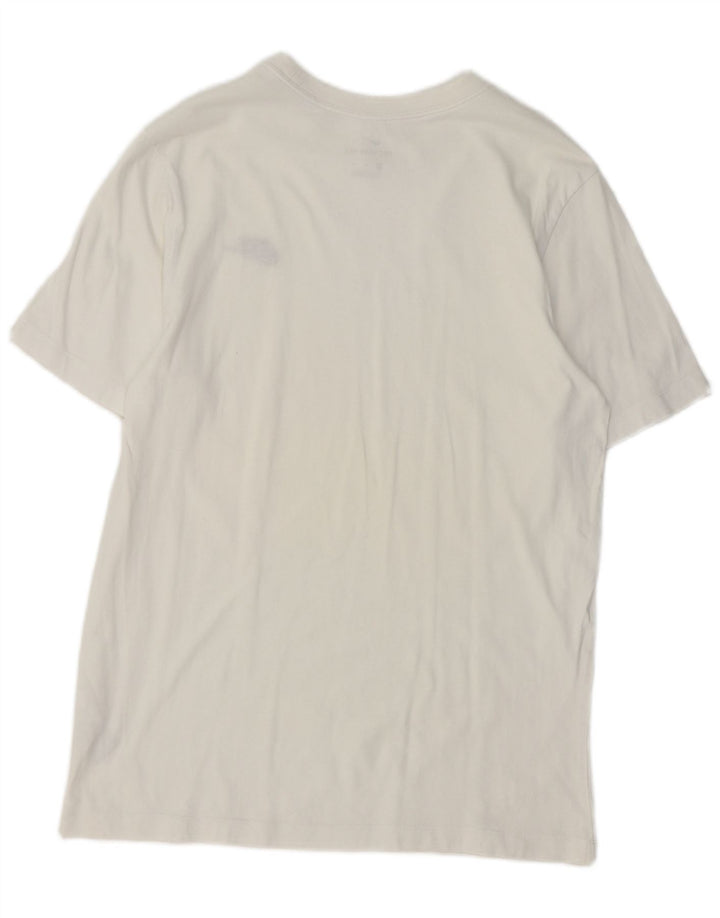 Nike Mens Camiseta Top Médio Algodão Branco