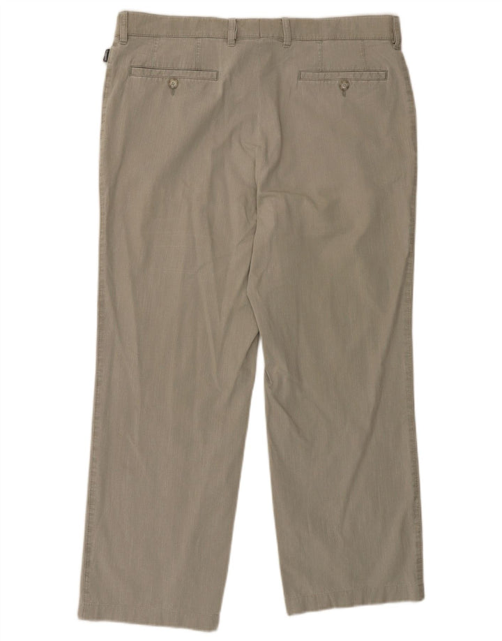 Calça masculina de terno reto BUGATTI IT 52 XL W36 L27 cinza