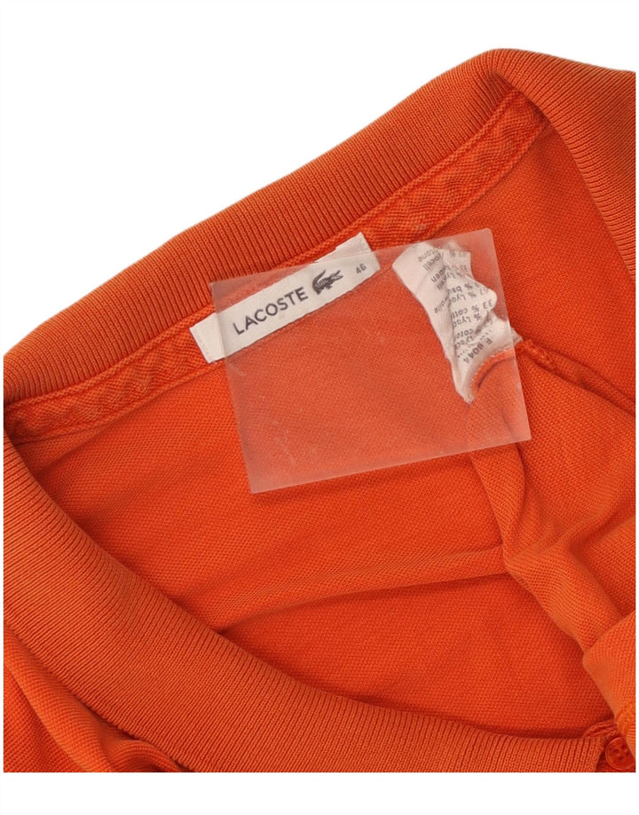 Camisa polo feminina Lacoste tamanho 46 XL laranja Lyocell
