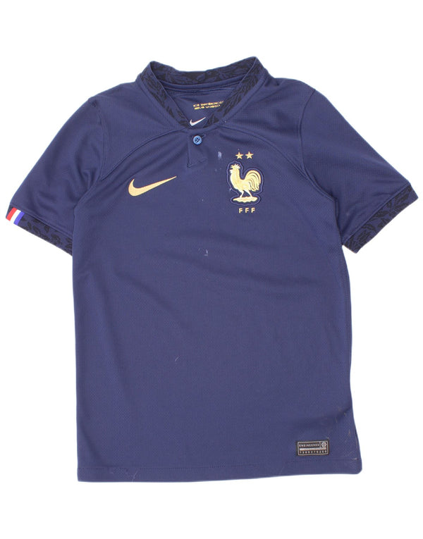 Camiseta Nike Menino Top 8-9 Anos Pequena Azul Marinho