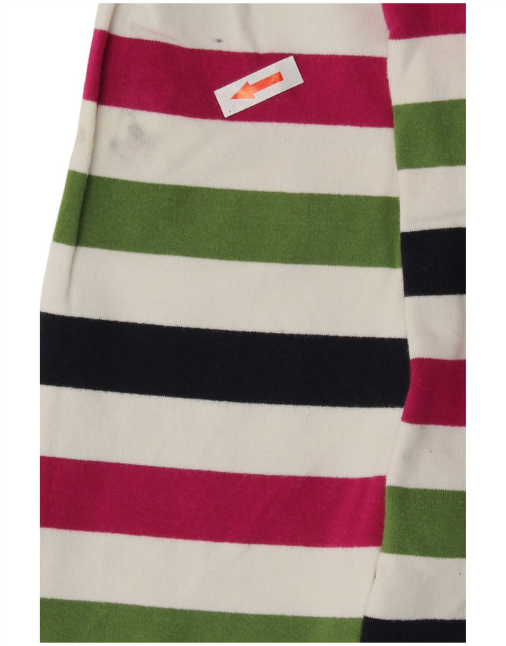 Joules moletom feminino jumper UK 12 médio listrado multicolorido