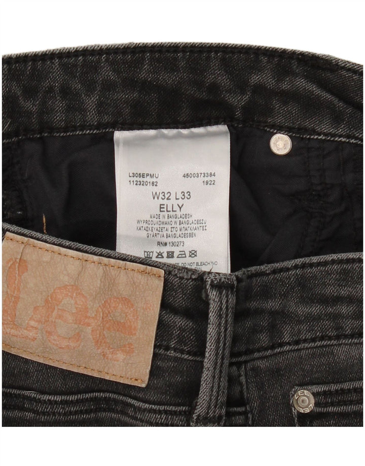 LEE Womens Elly Slim Jeans W33 L33 Cinza Algodão