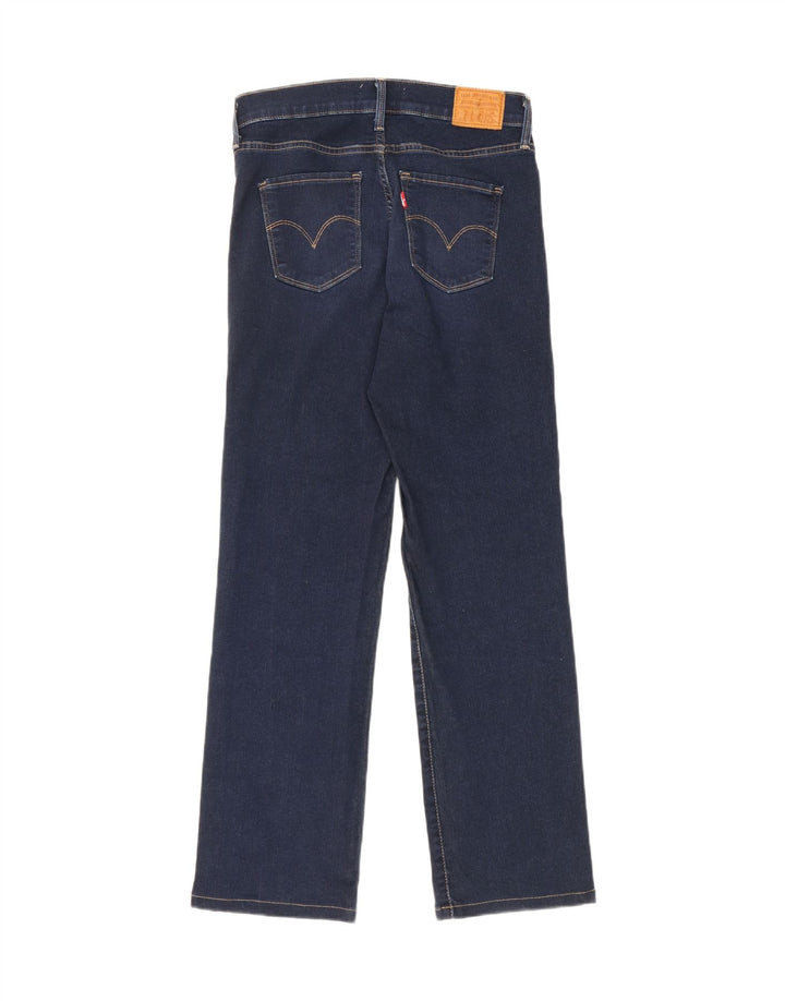 Calça jeans feminina Levi's 314 Shaping Straight W28 L28 azul algodão