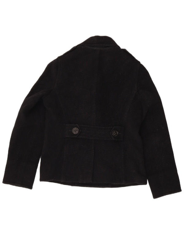 Casaco Ralph Lauren Feminino Pea UK 14 Médio Lã Preta