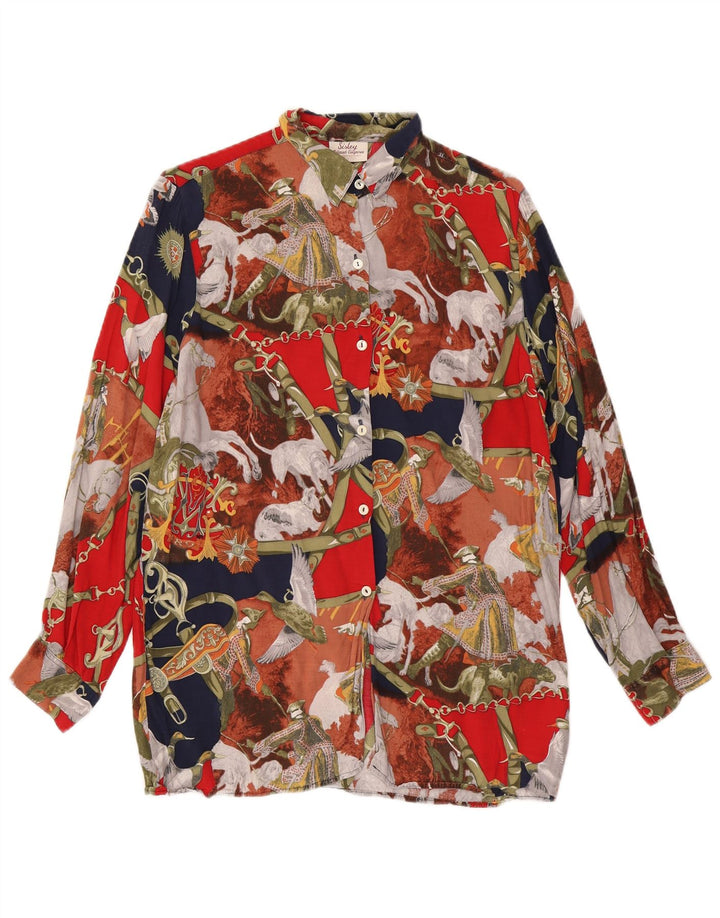 Blusa feminina SISLEY Elegance IT 44 média floral multicolorida