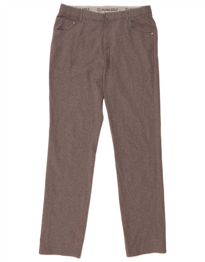 Calça Puma Masculina Slim Casual W34 L36 Cinza Poliéster
