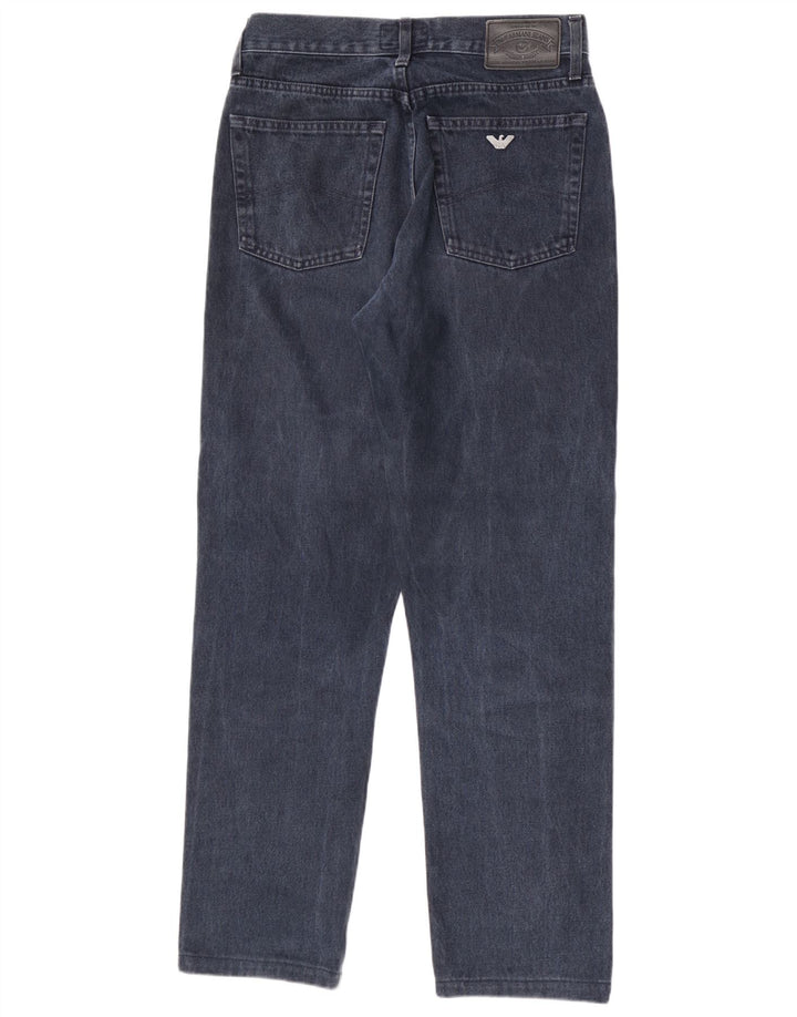 Jeans retos femininos Armani W32 L32 algodão azul marinho