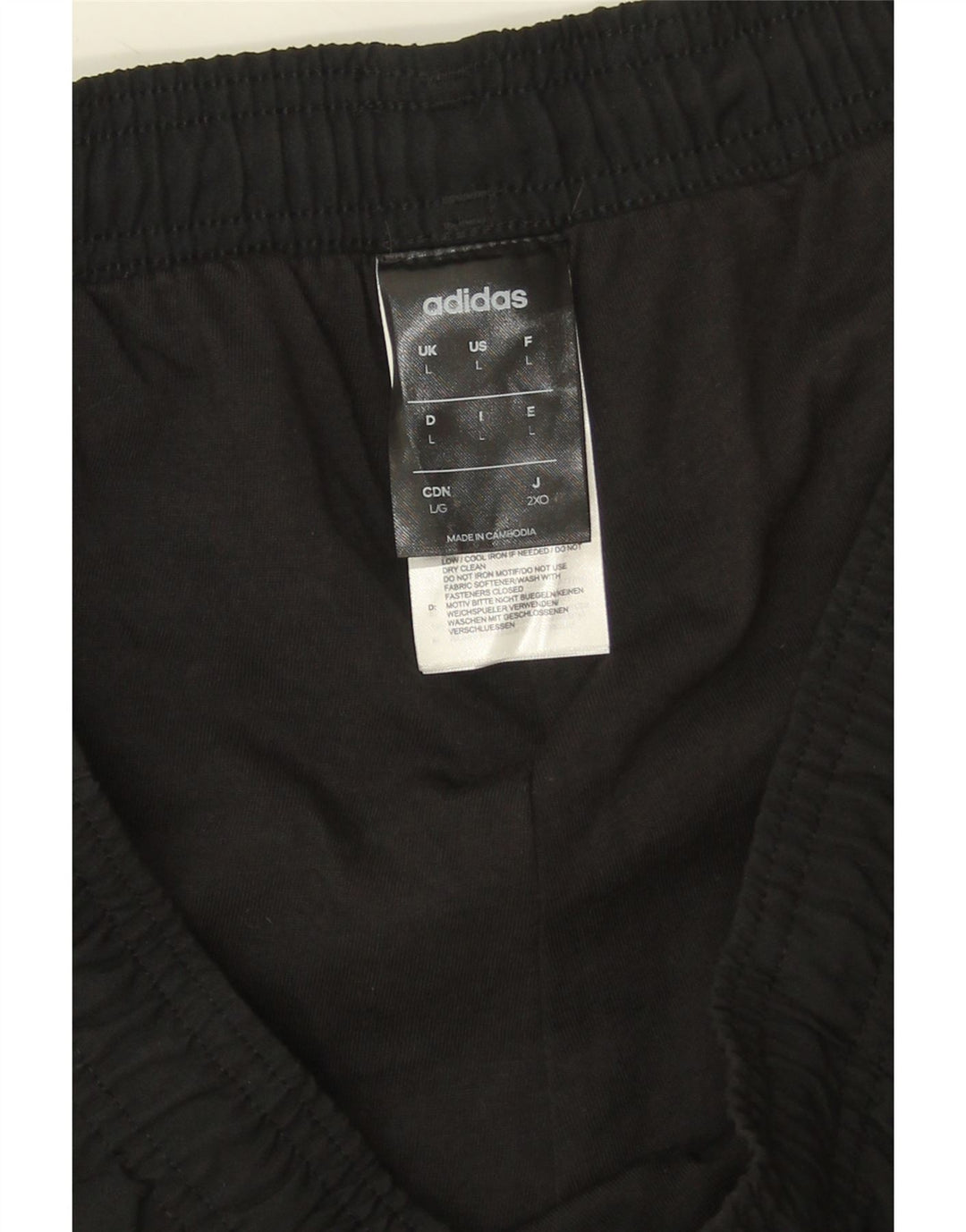 Adidas Mens Treino Calças Joggers Grande Poliéster Preto