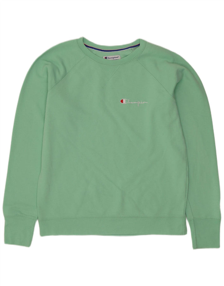 CAMPEÃO Moletom Masculino Jumper Grande Algodão Verde