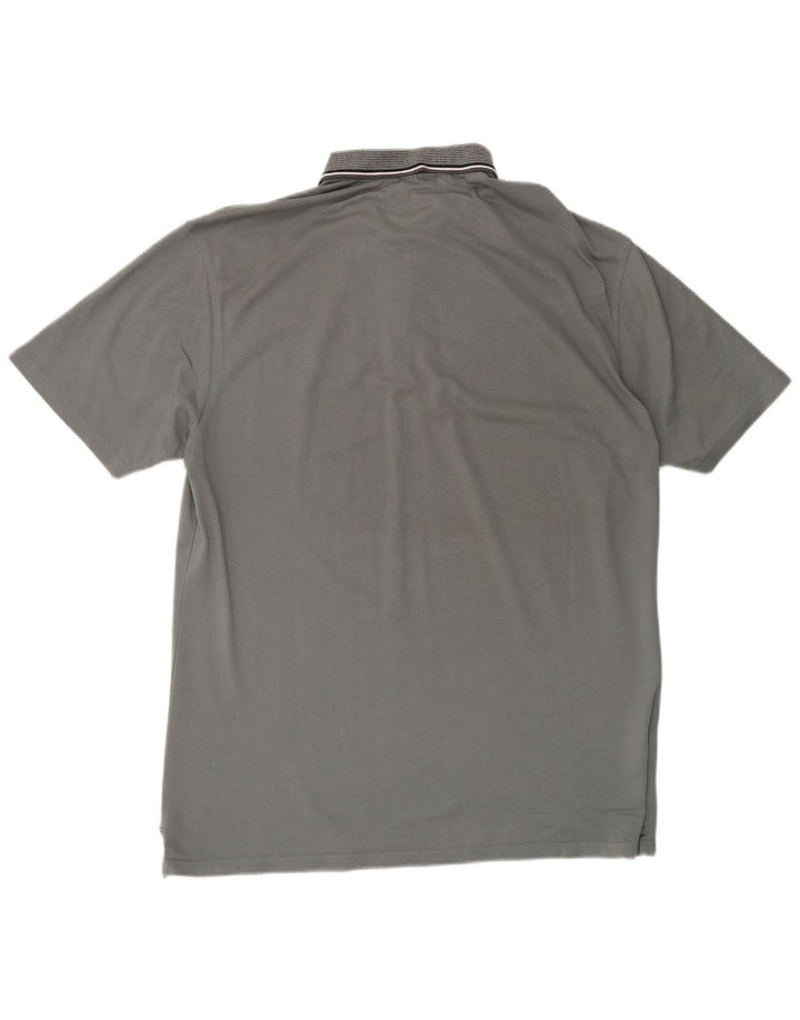 CALVIN KLEIN Camisa polo masculina de golfe XL algodão cinza