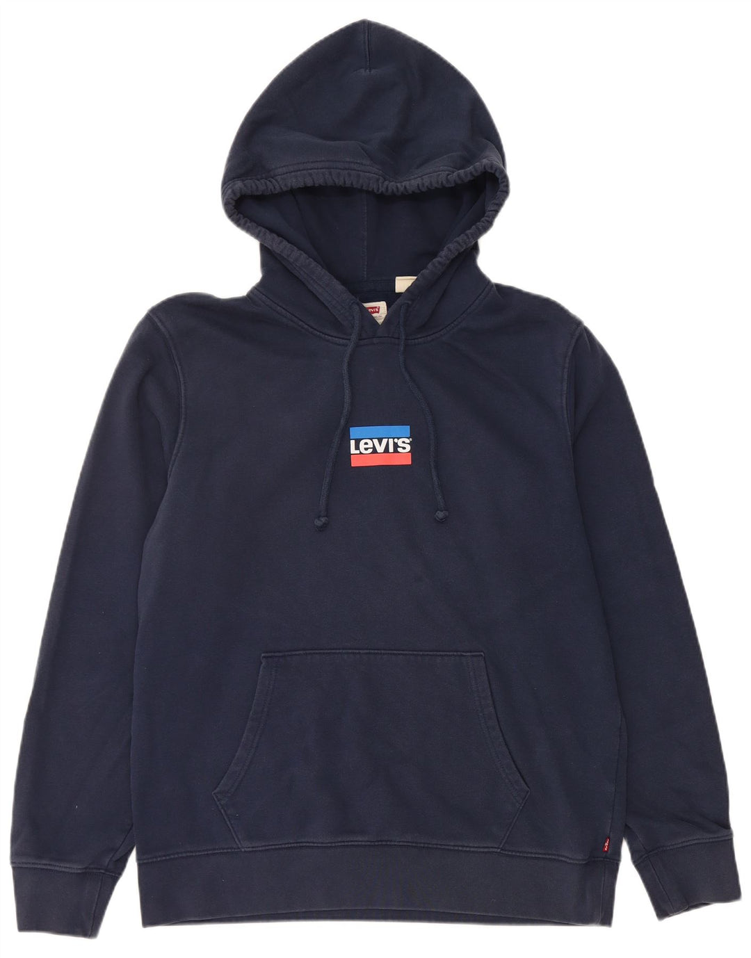 Suéter com capuz padrão masculino LEVI'S médio algodão azul marinho