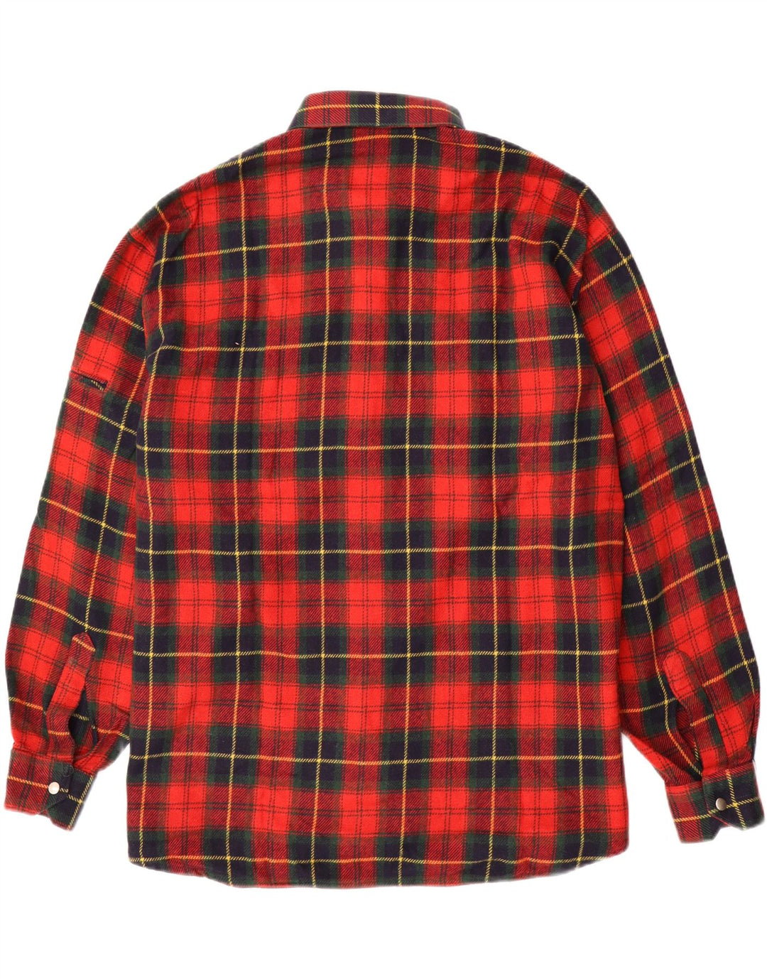 Camisa masculina vintage de flanela 2XL xadrez vermelho