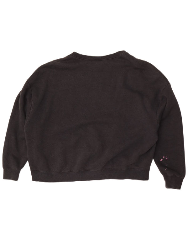 Moletom Nike Air Graphic Oversized Jumper UK 16 Grande Preto