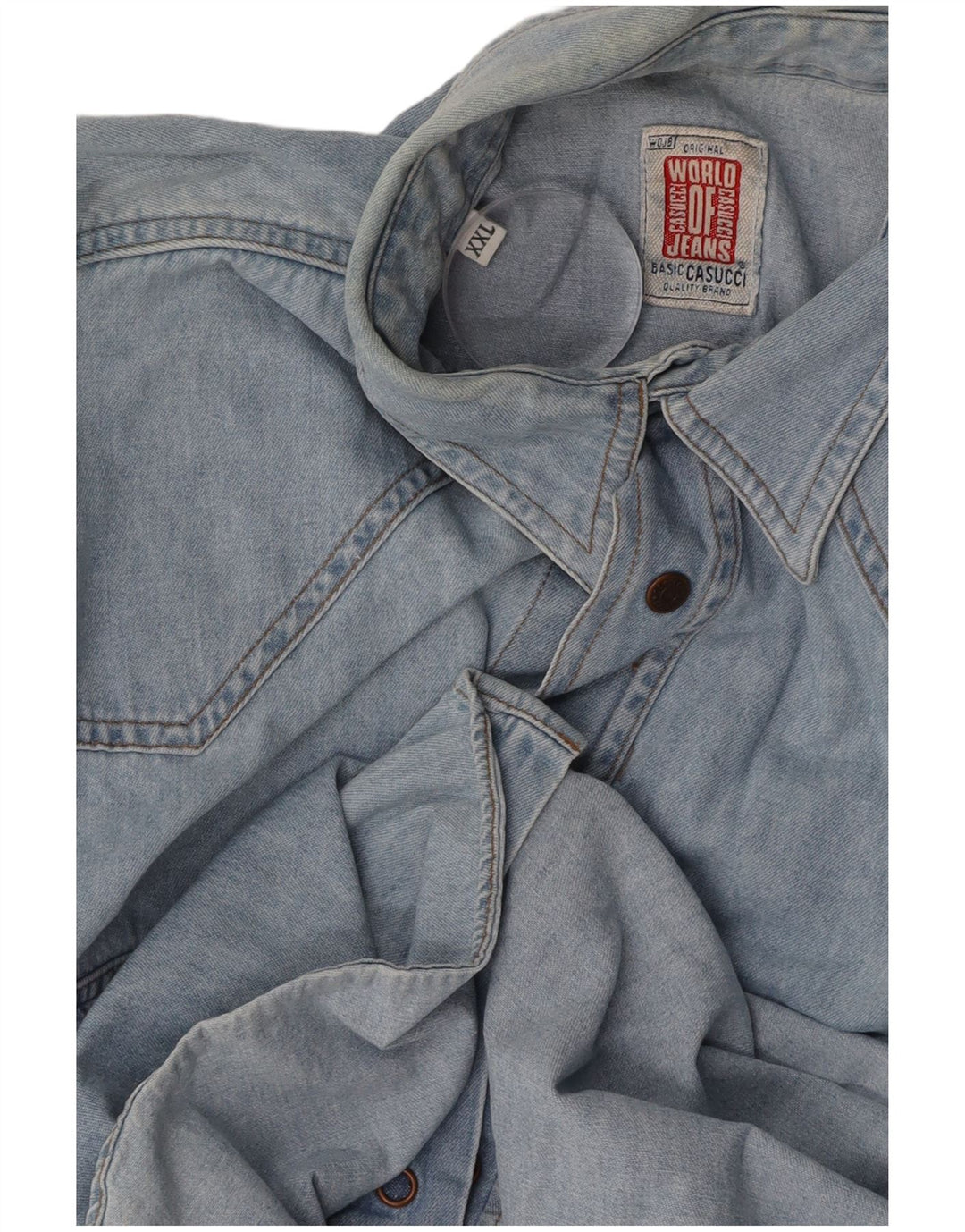 Camisa jeans masculina CASUCCI 2XL azul