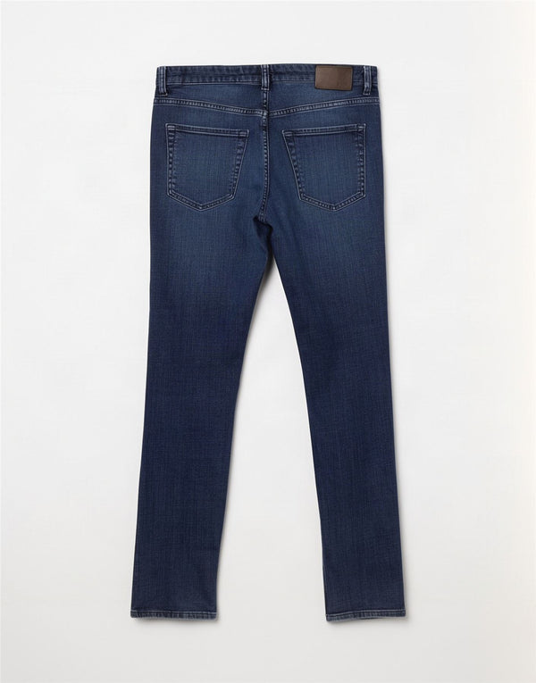 Hugo Boss Mens Slim Jeans W33 L32 Blue Cotton
