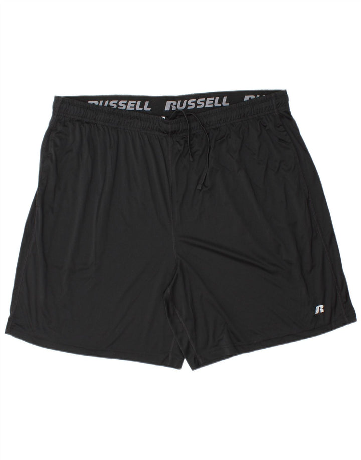 RUSSELL ATLÉTICO Masculino Dri-Power Sport Shorts 2XL Poliéster Preto